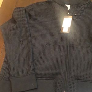 Black Calia Mesh Bomber Jacket